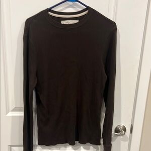 Urban Outfitters Brown Long Sleeve thermal Shirt
